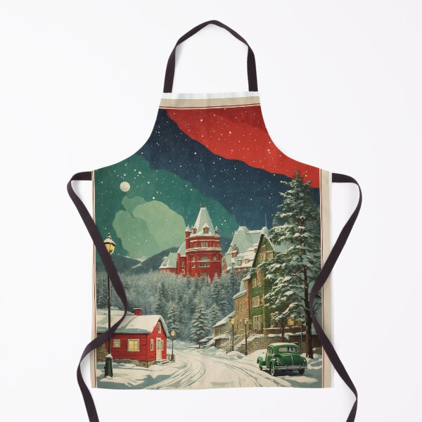 Item preview, Quebec Snow Starry Night and Moon Vintage Poster Tourism designed and sold by TravelersGems.