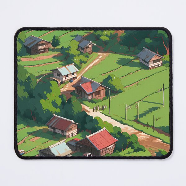 Item preview, Anime village top down view- Pixel art designed and sold by octoboobs.