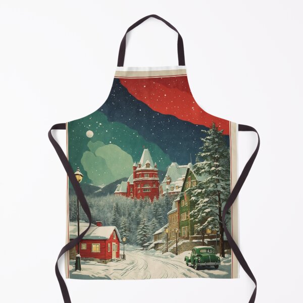 Item preview, Quebec Snow Starry Night and Moon Vintage Poster Tourism designed and sold by TravelersGems.