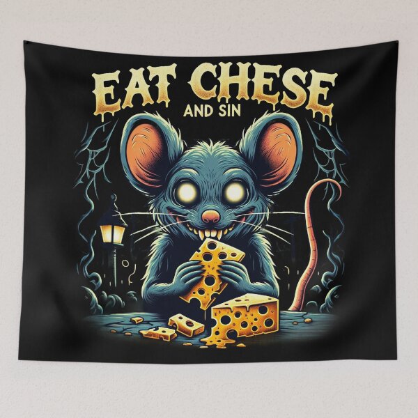 Item preview, eat cheese and sin designed and sold by czarnyfeniks.