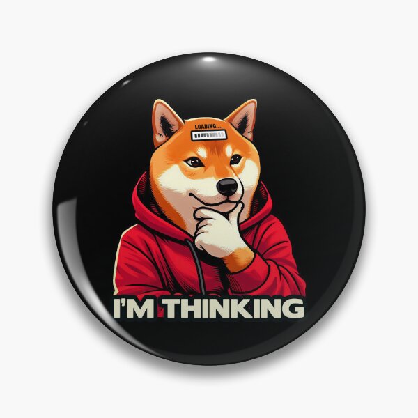 Item preview, I'm Thinking meme Shiba Inu Dog designed and sold by plushism.