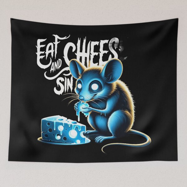 Item preview, eat cheese and sin designed and sold by czarnyfeniks.
