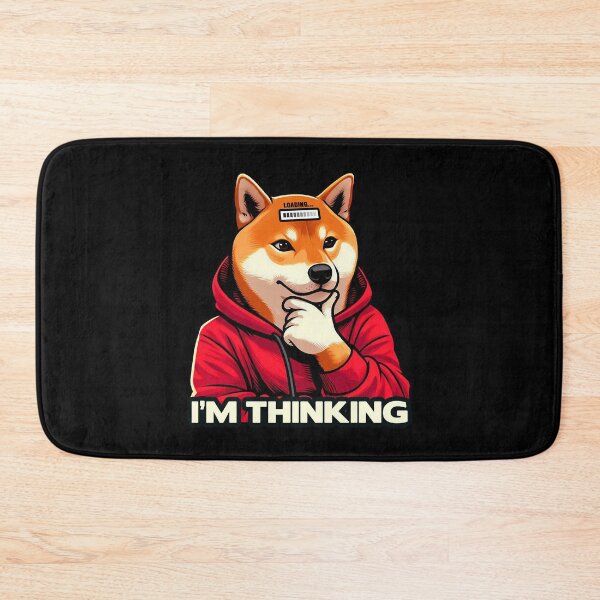 Item preview, I'm Thinking meme Shiba Inu Dog designed and sold by plushism.