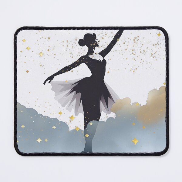 Item preview,  Girl Dancing under Glittering Stars and clouds designed and sold by Delightandarts.