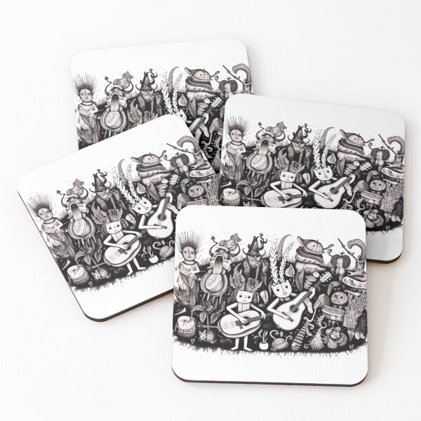 Item preview, bstract Black and White Orchestra Art designed and sold by BubbleSpy.