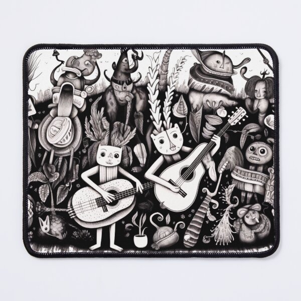 Item preview, bstract Black and White Orchestra Art designed and sold by BubbleSpy.