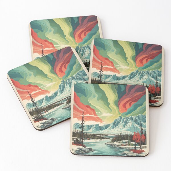 Item preview, Yellowknife Snow Starry Night and Moon Vintage Poster Tourism 2 designed and sold by TravelersGems.