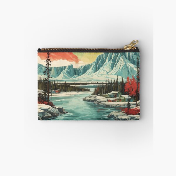 Item preview, Yellowknife Snow Starry Night and Moon Vintage Poster Tourism 2 designed and sold by TravelersGems.