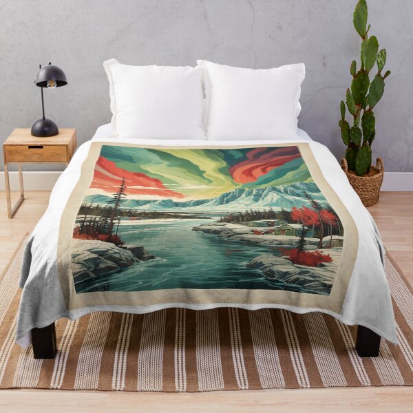 Item preview, Yellowknife Snow Starry Night and Moon Vintage Poster Tourism 2 designed and sold by TravelersGems.