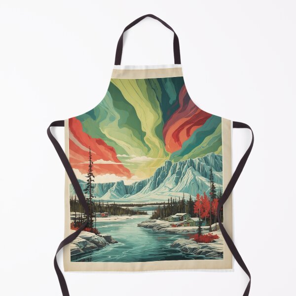 Item preview, Yellowknife Snow Starry Night and Moon Vintage Poster Tourism 2 designed and sold by TravelersGems.