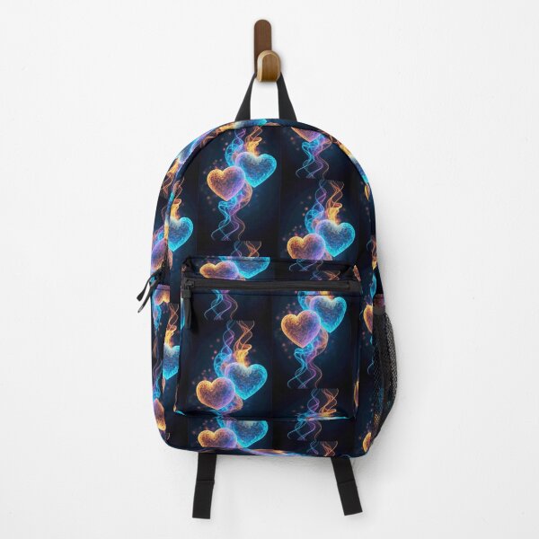 Item preview, Flaming Rainbow Neon Hearts designed and sold by SolliesArt.