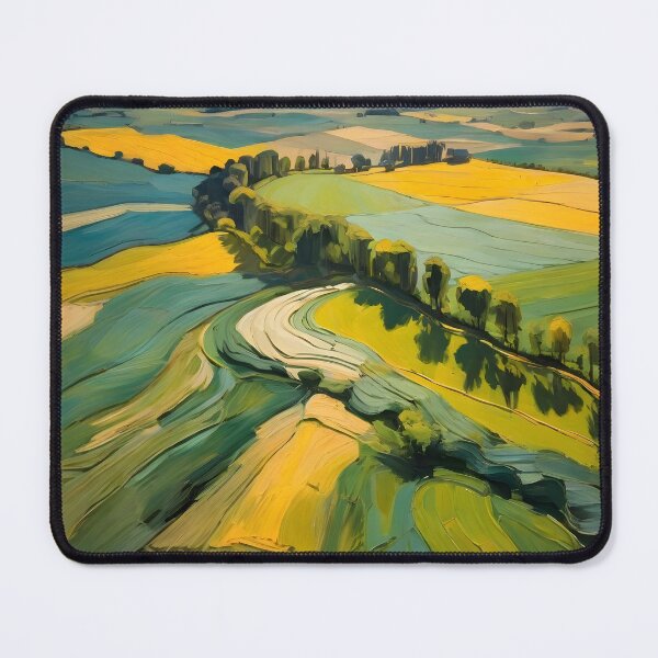 Item preview, Abstraction agricultural area and green wavy fields in sunny day designed and sold by enhan.