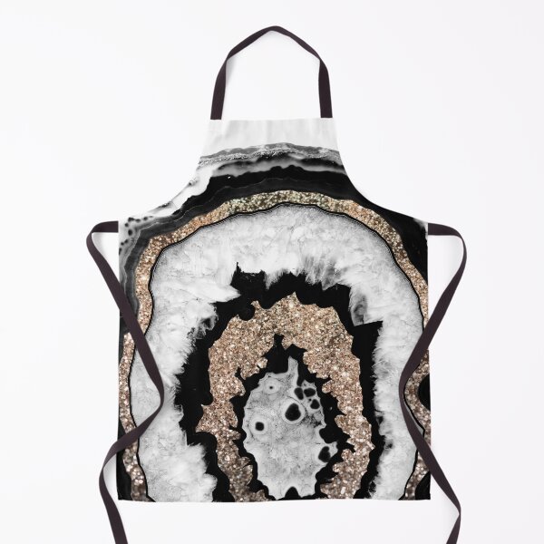 Item preview, Gray Black White Agate with Gold Glam #1b (Photo of Glitter Only - Not Reflective) designed and sold by Anita's & Bella's Art.