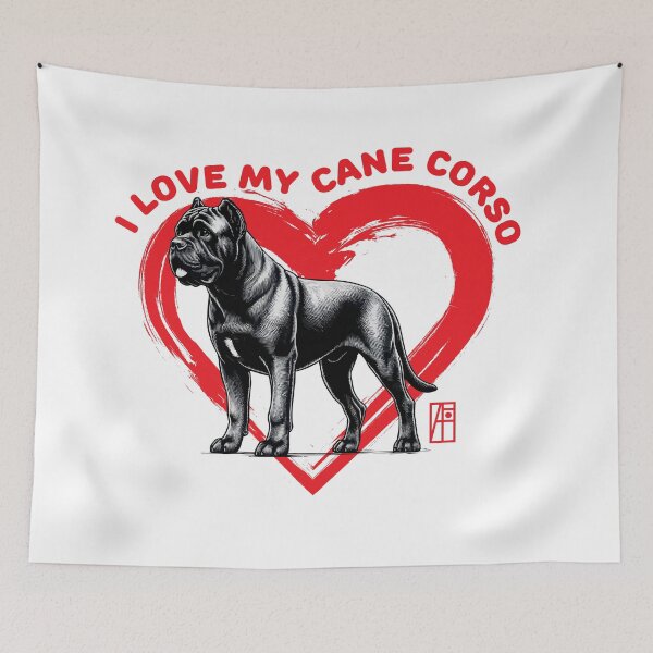 Item preview, I Love My Cane Corso - I Love my dog - Dog - lion is a piece of cake designed and sold by ArtProjectShop.