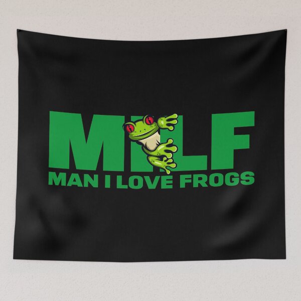 Item preview, Milf Man I Love Frogs: Cute Frogs, Frog Memes, and Funny Frog Lovers designed and sold by artworkathome.