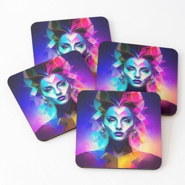 Item preview, Colorful Woman - Colorful Female Portrait designed and sold by Manos Ch.