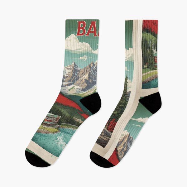 Item preview, Banff Canada Snow Mountains Vintage Poster Tourism designed and sold by TravelersGems.