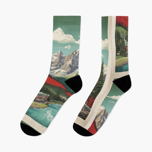 Item preview, Banff Canada Snow Mountains Vintage Poster Tourism designed and sold by TravelersGems.
