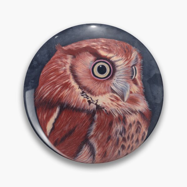 Item preview, Eagle Owl Portrait designed and sold by VintartTales.