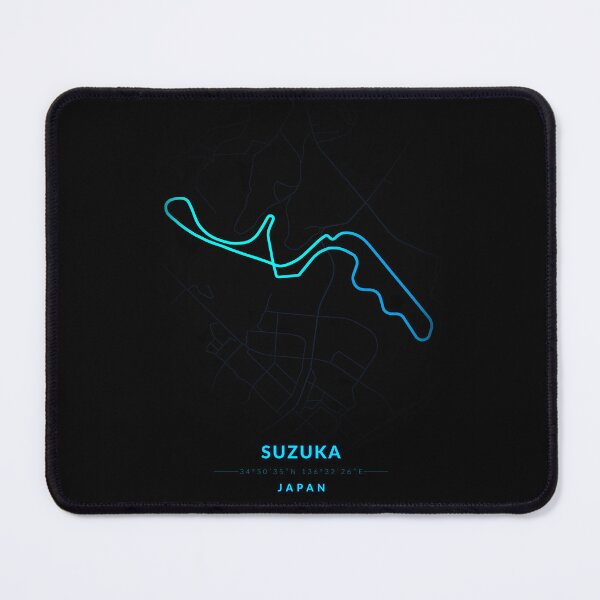 Item preview, Suzuka circuit in Japan in blue color neon style designed and sold by Jerhus.