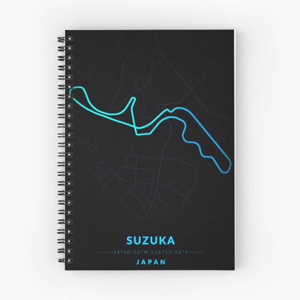 Item preview, Suzuka circuit in Japan in blue color neon style designed and sold by Jerhus.