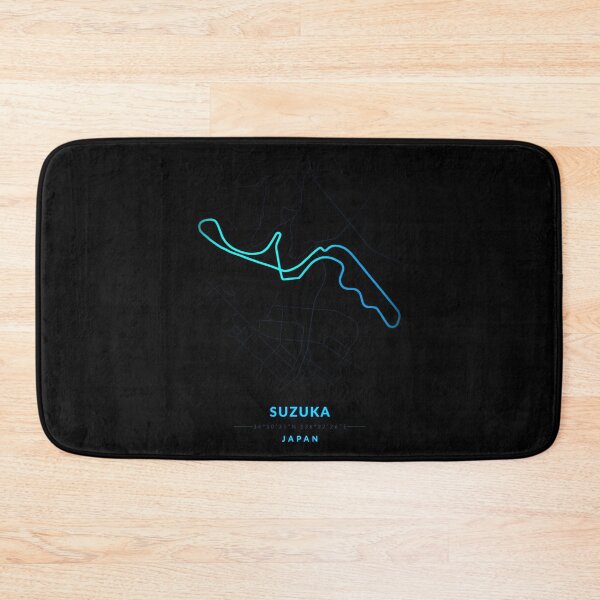 Item preview, Suzuka circuit in Japan in blue color neon style designed and sold by Jerhus.