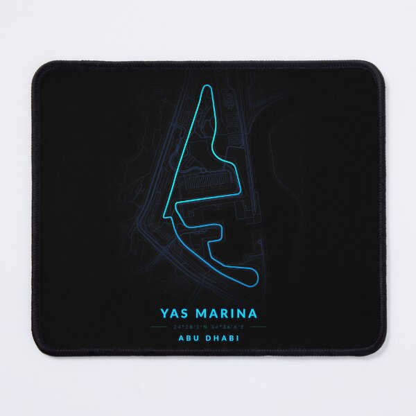 Item preview, Yas Marina Circuit in Abu Dhabi in blue color neon style designed and sold by Jerhus.