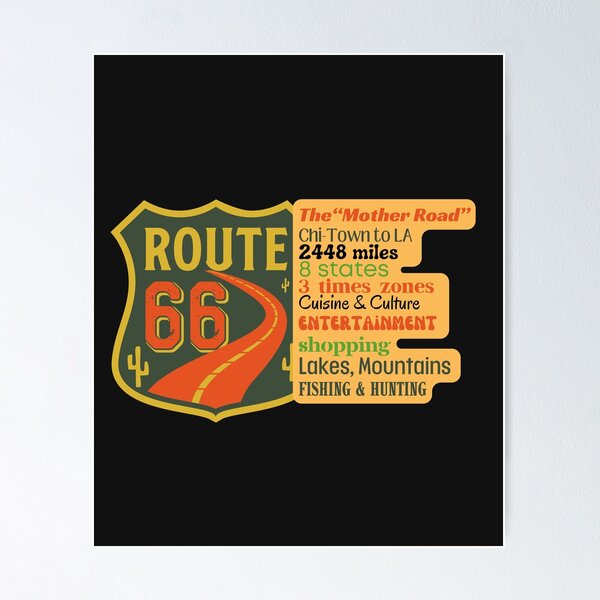 Item preview, Route 66 The Mother Road designed and sold by MerchDogo.