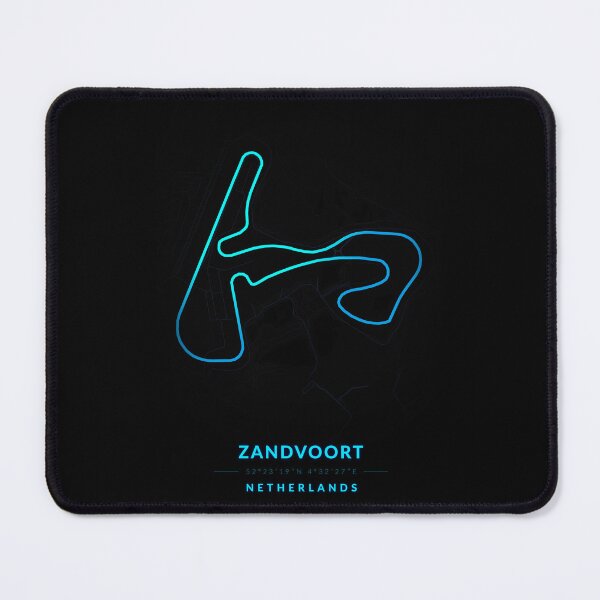 Item preview, Zandvoort circuit in the Netherlands in blue color neon style designed and sold by Jerhus.