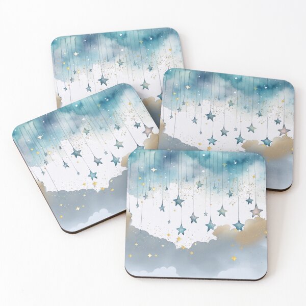Item preview, Dreamy Clouds and Starlight ; a beautiful painting designed and sold by Delightandarts.
