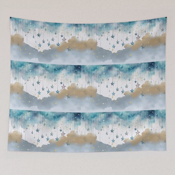Item preview, Dreamy Clouds and Starlight ; a beautiful painting designed and sold by Delightandarts.