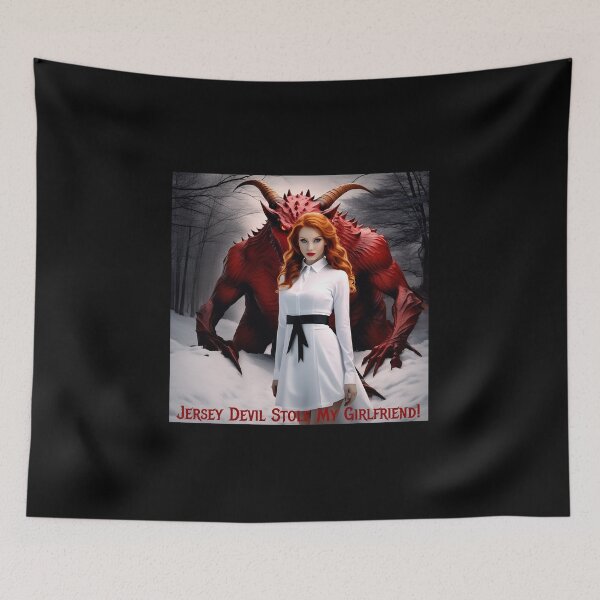Item preview, Jersey Devil Stole My Girlfriend! designed and sold by FatCatStudios.