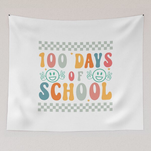 Item preview, 100 Days Of School Retro Smiley Face Design  designed and sold by millionair3.
