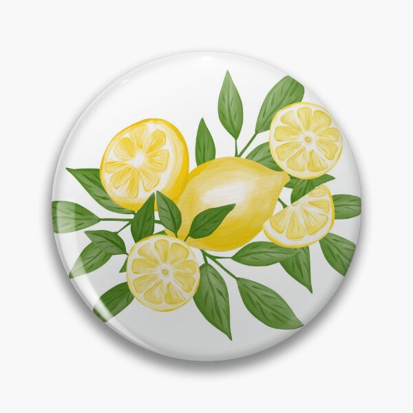 Item preview, juicy watercolor lemons designed and sold by Medinaarts.