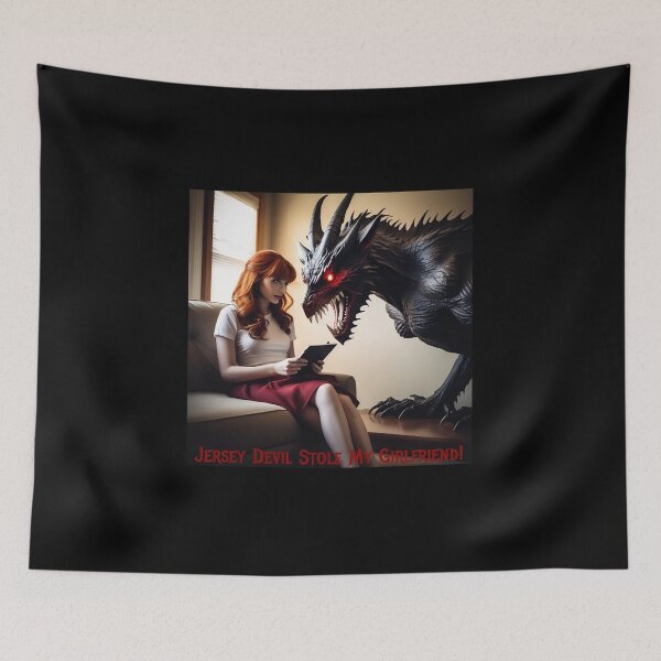 Item preview, Jersey Devil Stole My Girlfriend! designed and sold by FatCatStudios.