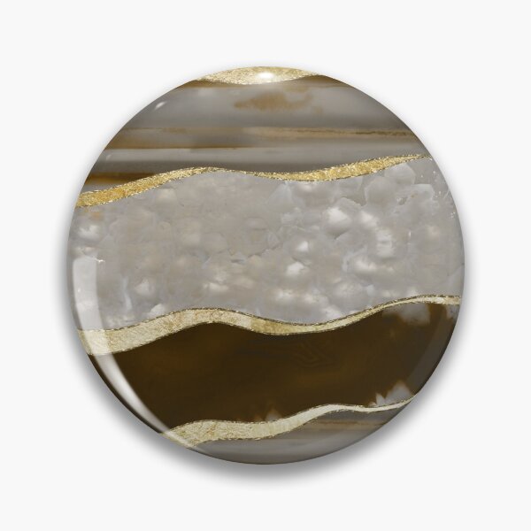 Artikelvorschau, Brown Agate Gold Stripe Glam #1 (Nur Foto der Folie – nicht reflektierend) entworfen und verkauft von Anita's & Bella's Art.
