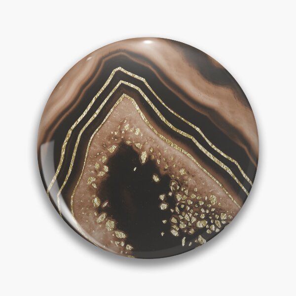 Item preview, Brown Agate Gold Foil Glam #1 (Photo of Foil Only - Not Reflective) designed and sold by Anita's & Bella's Art.