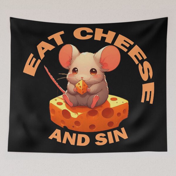 Item preview, Eat Cheese and Sin designed and sold by Echonn.