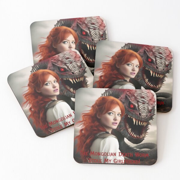 Item preview, Mongolian Death Worm Stole My Girlfriend! designed and sold by FatCatStudios.