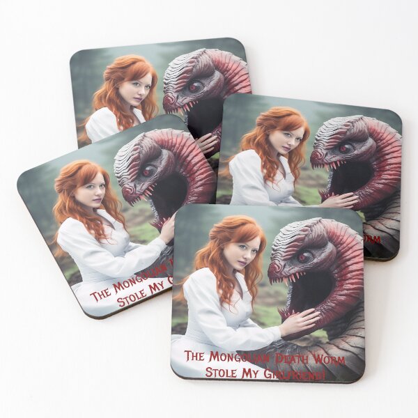 Item preview, Mongolian Death Worm Stole My Girlfriend! designed and sold by FatCatStudios.
