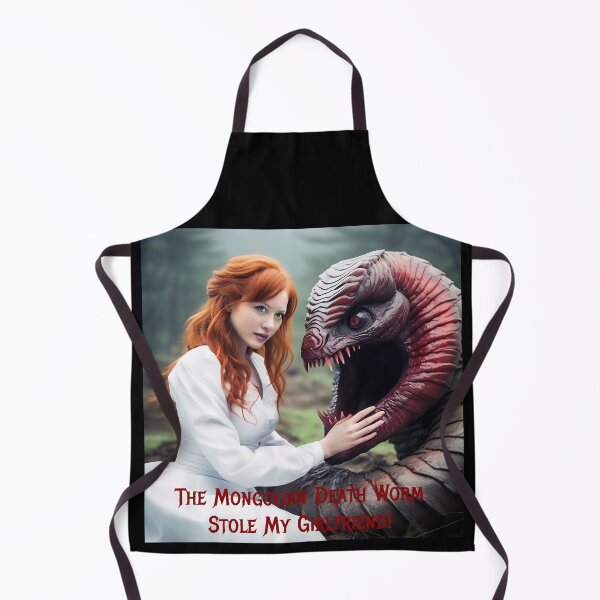 Item preview, Mongolian Death Worm Stole My Girlfriend! designed and sold by FatCatStudios.