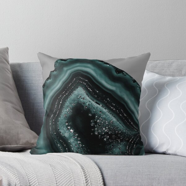 Artikelvorschau, Teal Agate Black Glam #2 (Foto nur mit Glitzer – nicht reflektierend) entworfen und verkauft von Anita's & Bella's Art.