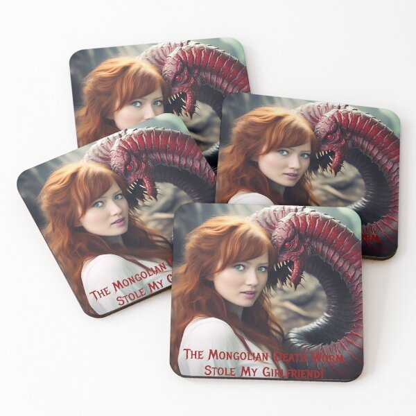 Item preview, Mongolian Death Worm Stole My Girlfriend! designed and sold by FatCatStudios.