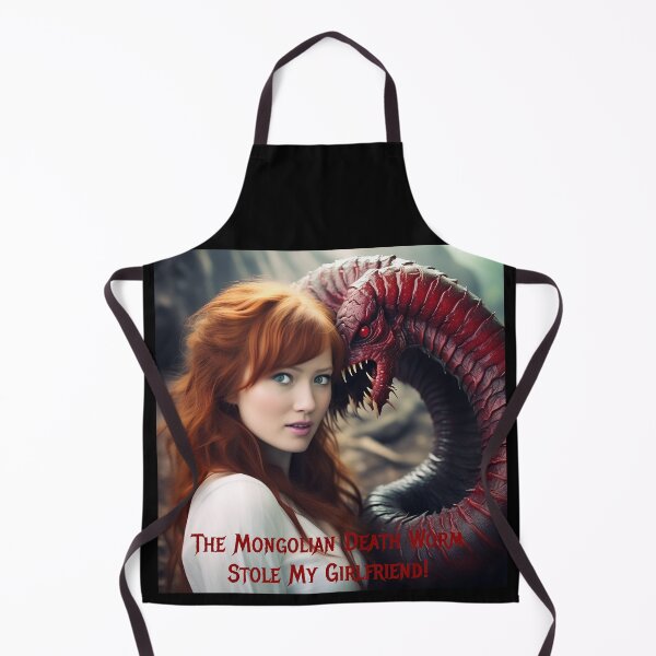 Item preview, Mongolian Death Worm Stole My Girlfriend! designed and sold by FatCatStudios.