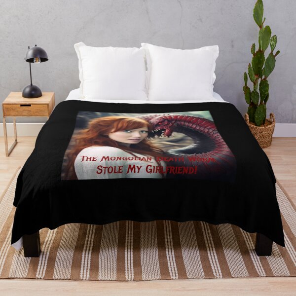 Item preview, Mongolian Death Worm Stole My Girlfriend! designed and sold by FatCatStudios.