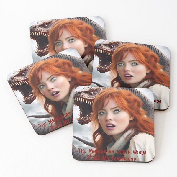 Item preview, Mongolian Death Worm Stole My Girlfriend! designed and sold by FatCatStudios.