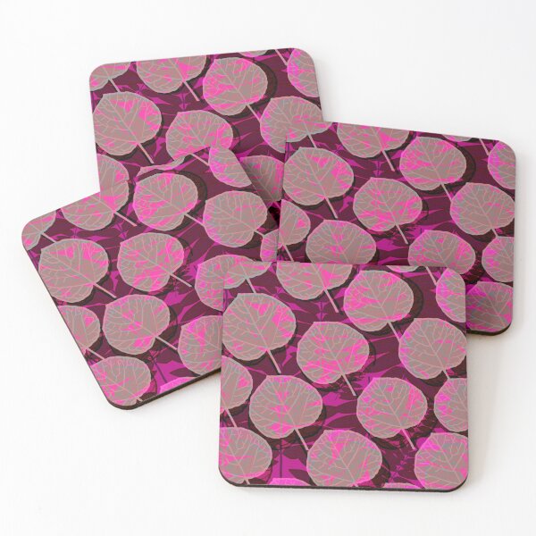 Item preview, Abstract foliage in fuchsia, , light and shadows. designed and sold by Meteryards.