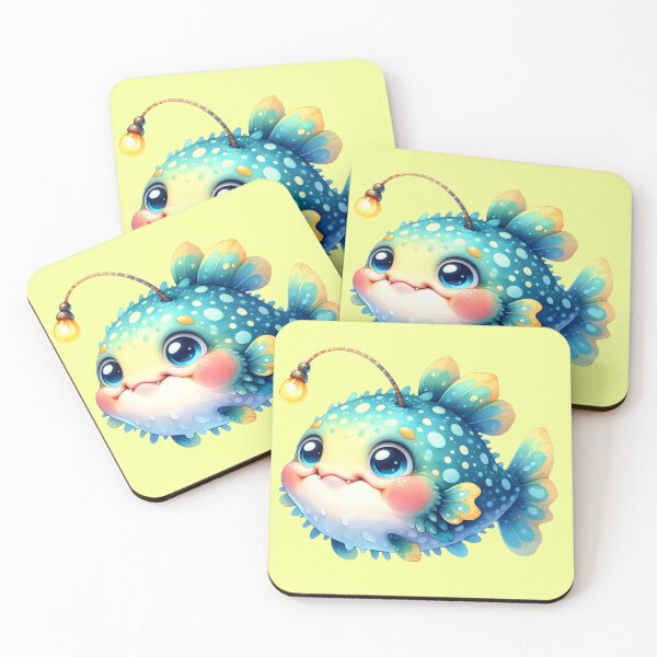 Item preview, Sea Creature, Cartoon Angler Fish designed and sold by digidecalden.