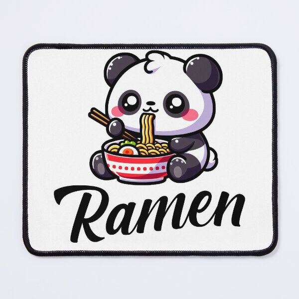 Item preview, Cute Kawai Panda Eating Ramen Design designed and sold by Bilalicia.
