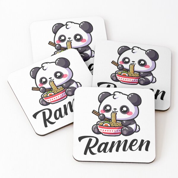 Item preview, Cute Kawai Panda Eating Ramen Design designed and sold by Bilalicia.